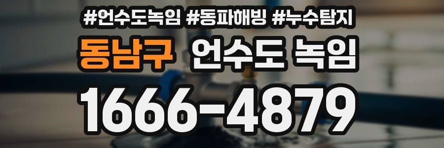 동남구 언수도 녹임