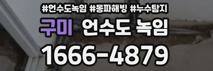 구미 언수도 녹임