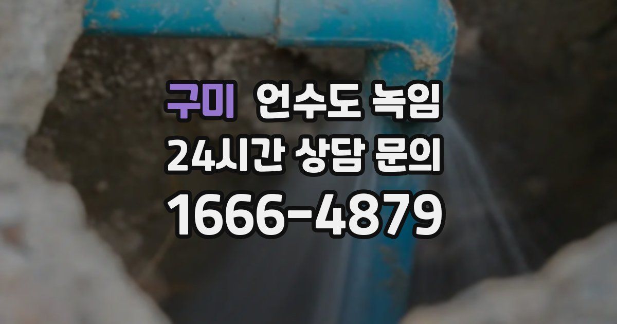 구미 언수도 녹임