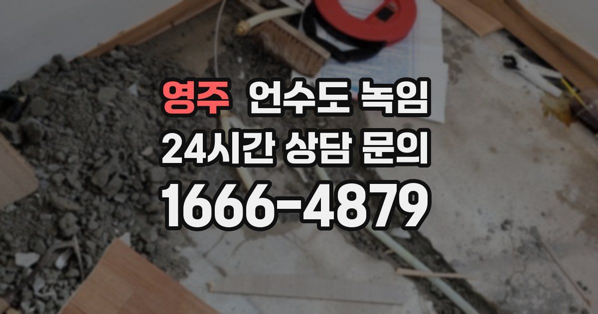 영주 언수도 녹임