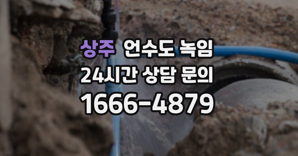 상주 언수도 녹임