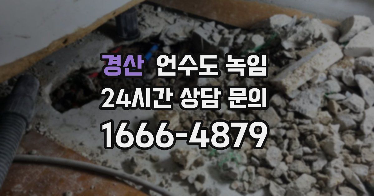 경산 언수도 녹임