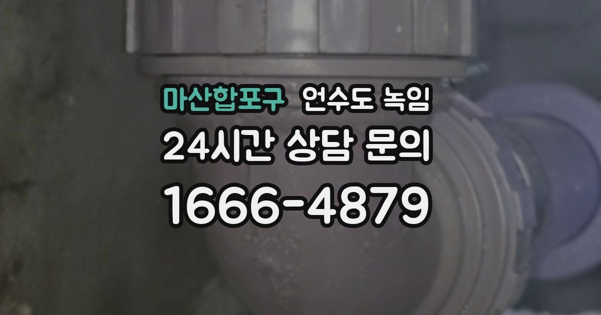 마산합포구 언수도 녹임