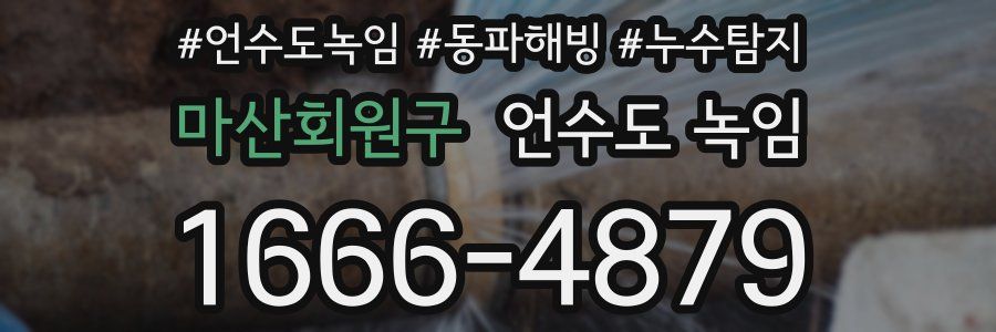 마산회원구 언수도 녹임