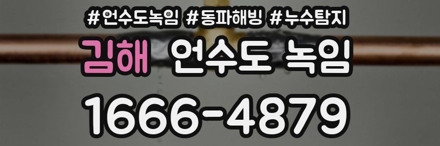 김해 언수도 녹임