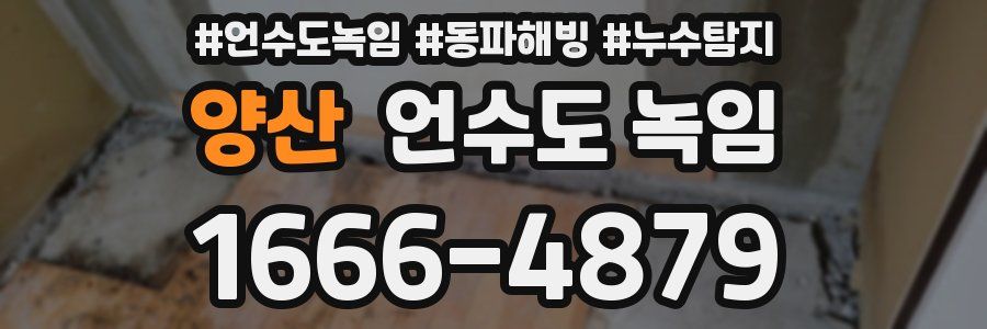 양산 언수도 녹임