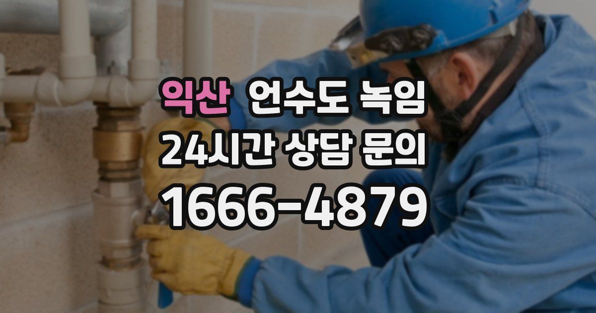 익산 언수도 녹임