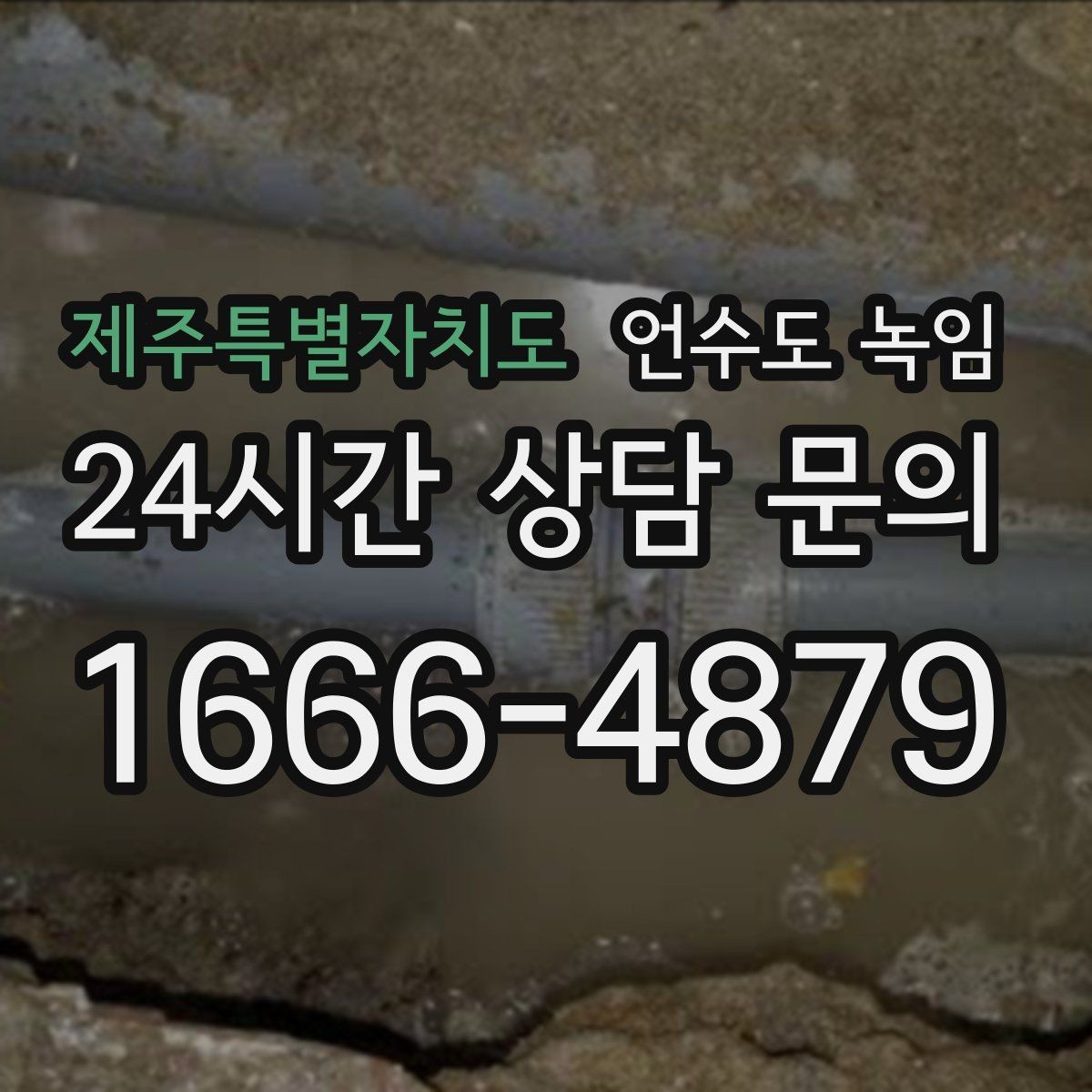 제주특별자치도 언수도 녹임 해빙만 하고 끝내면 재발하는 이유