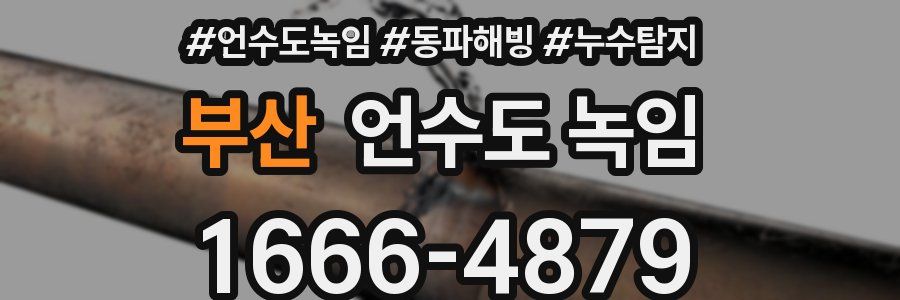 부산 언수도 녹임