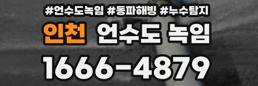 인천 언수도 녹임