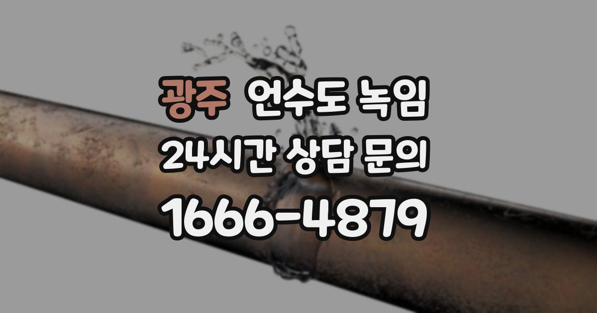 광주 언수도 녹임