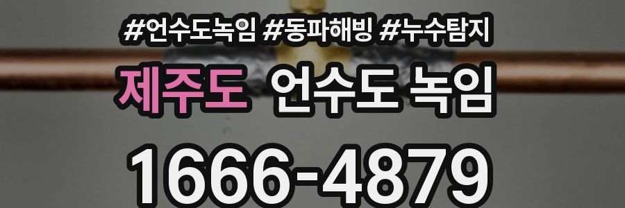 제주도 언수도 녹임