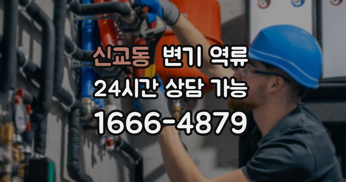 신교동 변기 역류