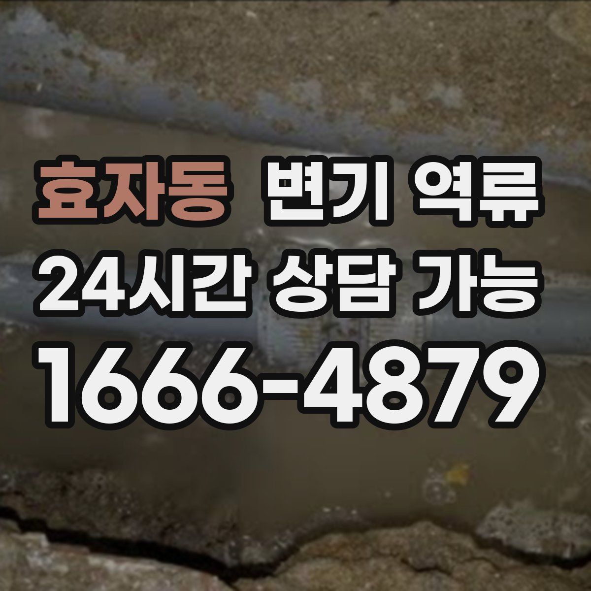 효자동 변기 역류