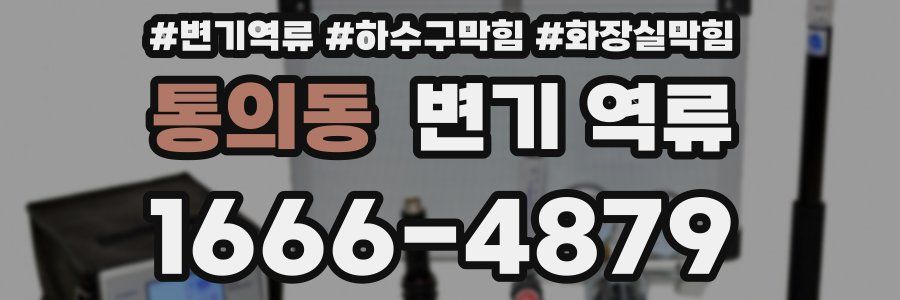 통의동 변기 역류