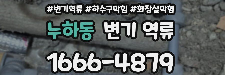 누하동 변기 역류