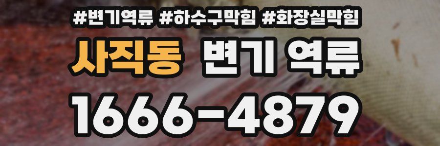 사직동 변기 역류