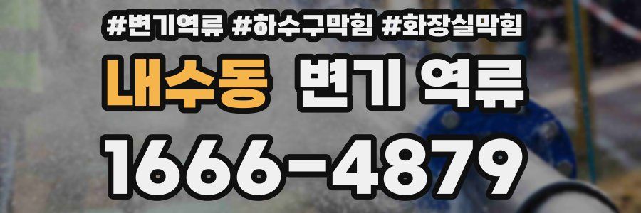내수동 변기 역류