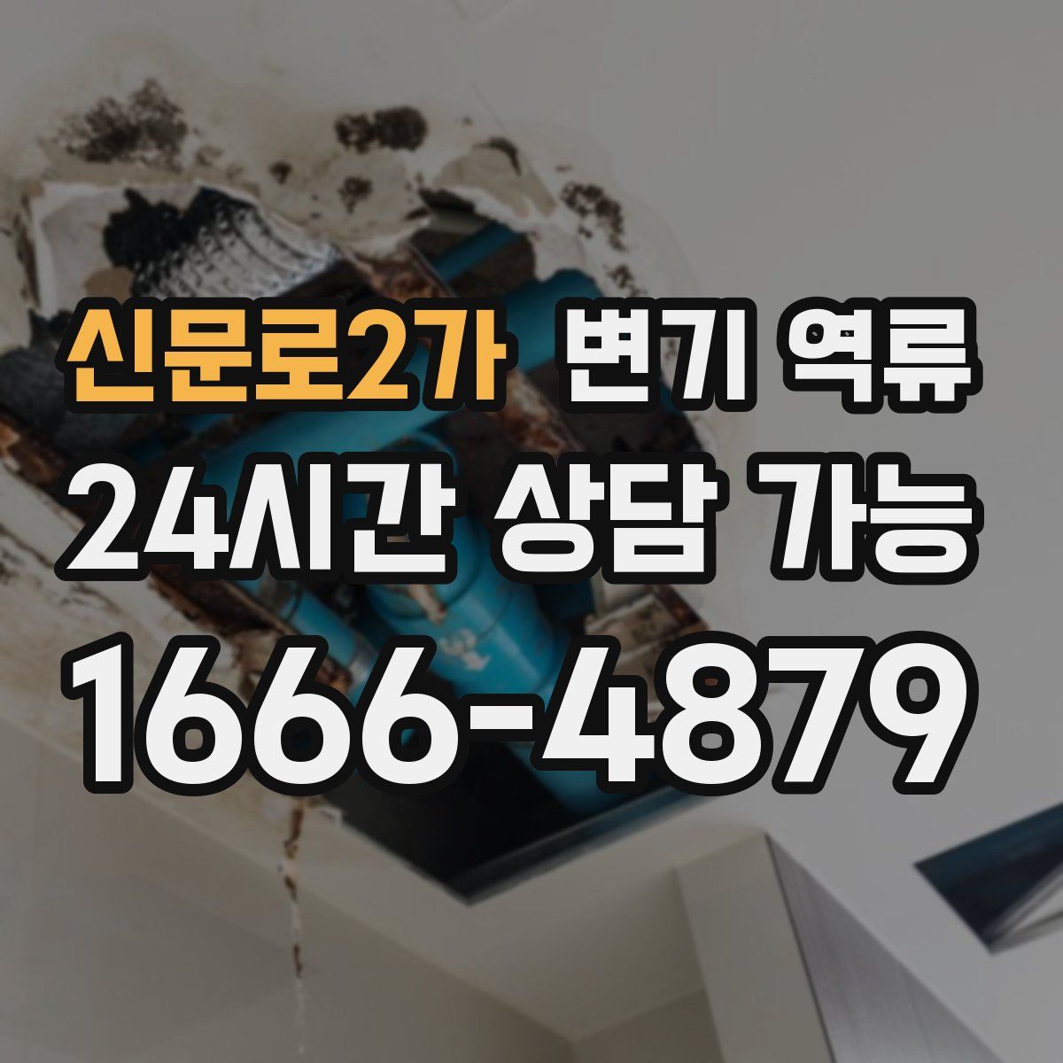 신문로2가 변기 역류