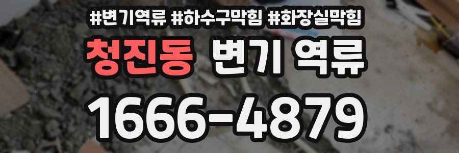 청진동 변기 역류