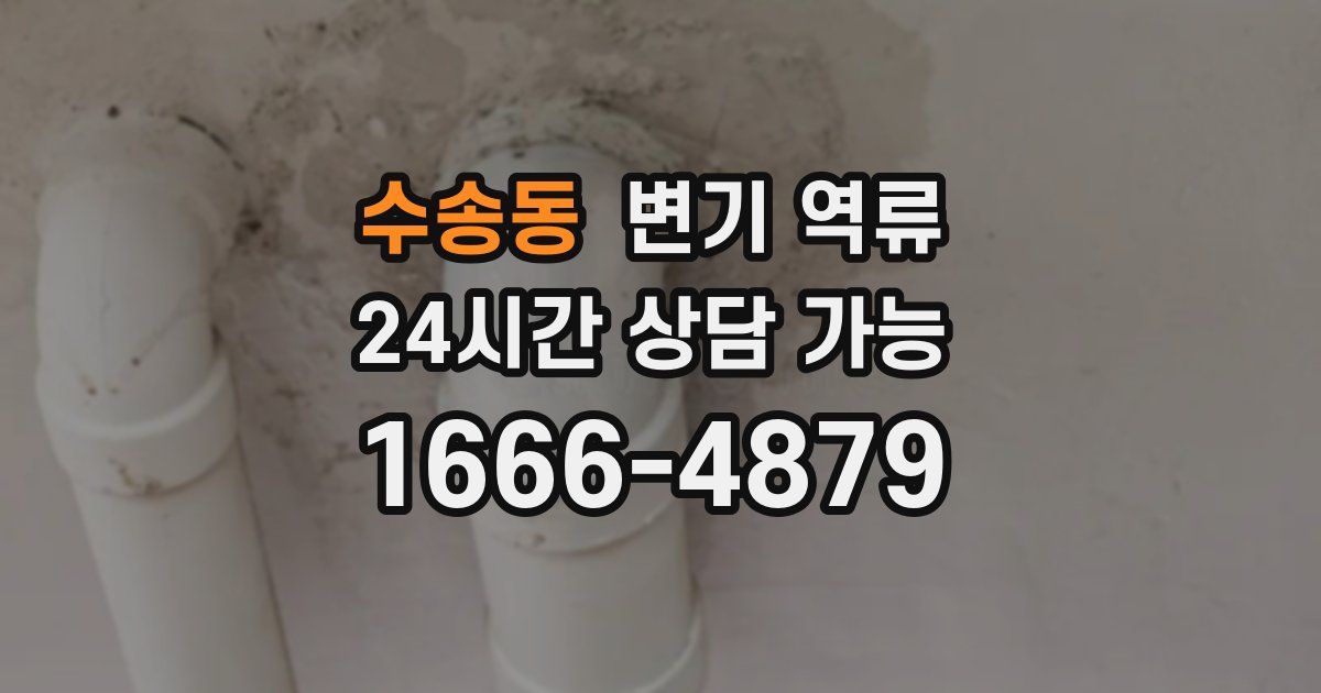 수송동 변기 역류