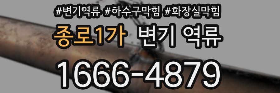 종로1가 변기 역류