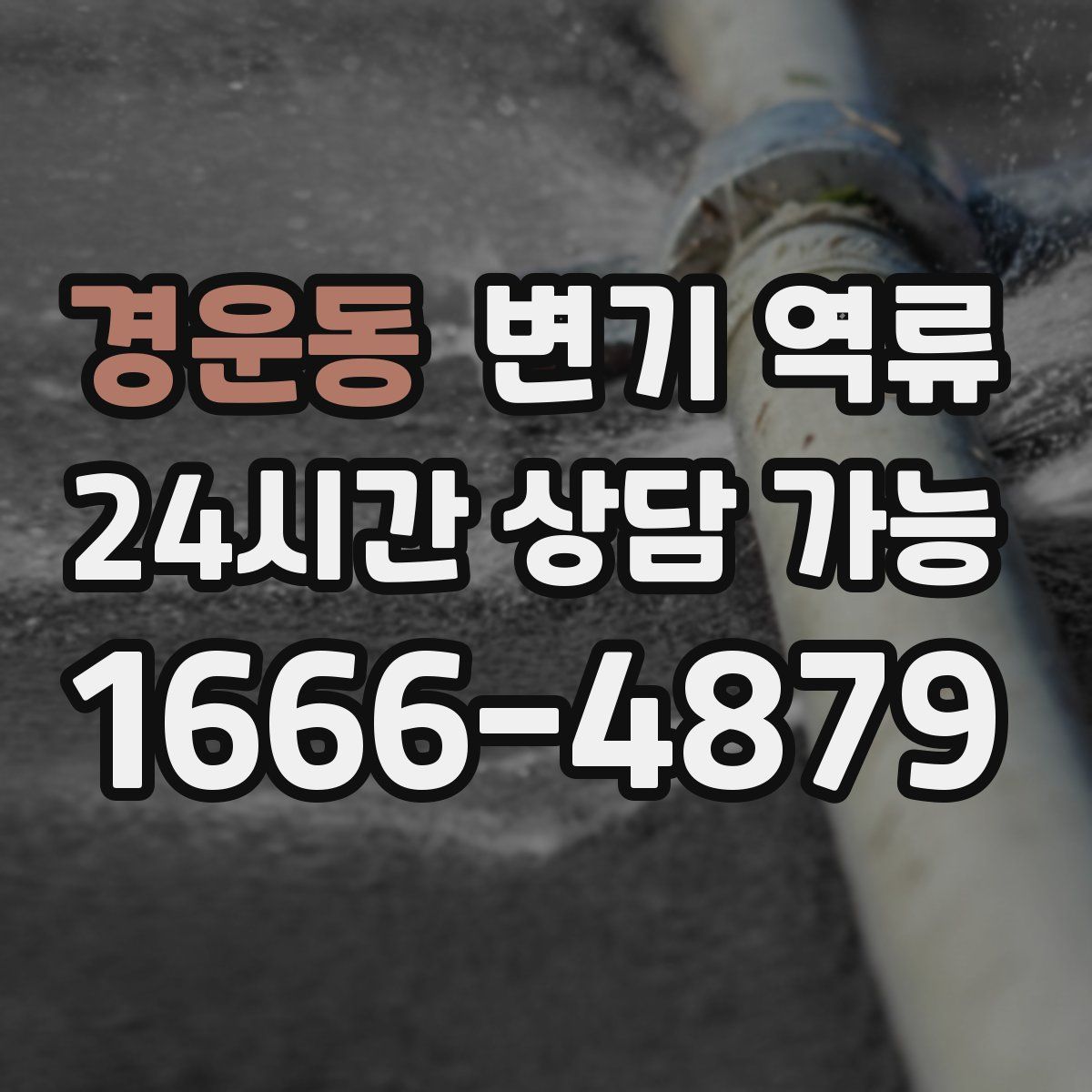 경운동 변기 역류