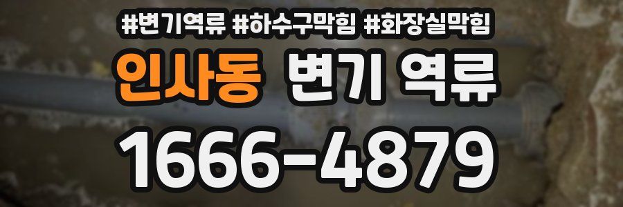 인사동 변기 역류