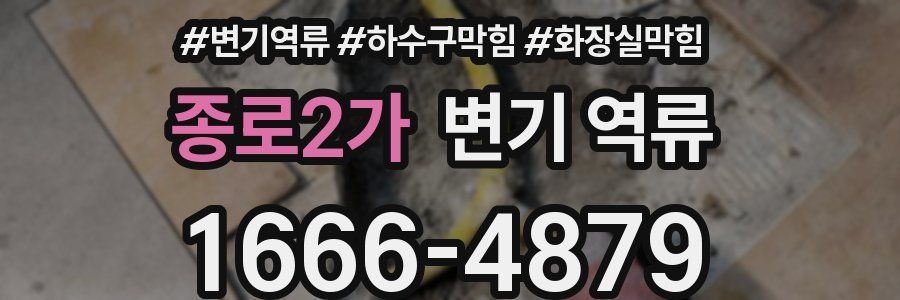 종로2가 변기 역류