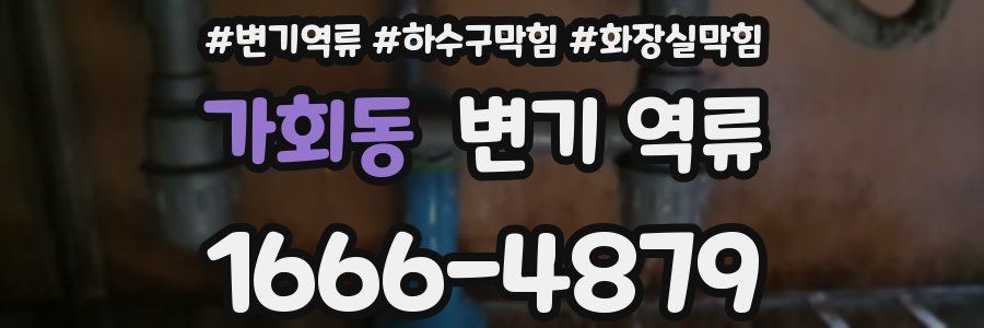 가회동 변기 역류