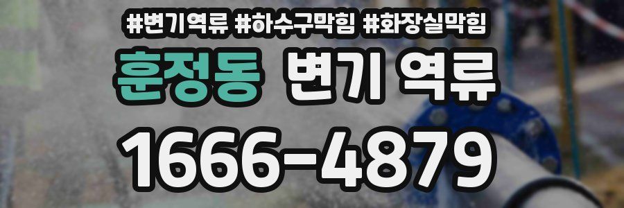 훈정동 변기 역류