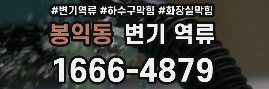 봉익동 변기 역류