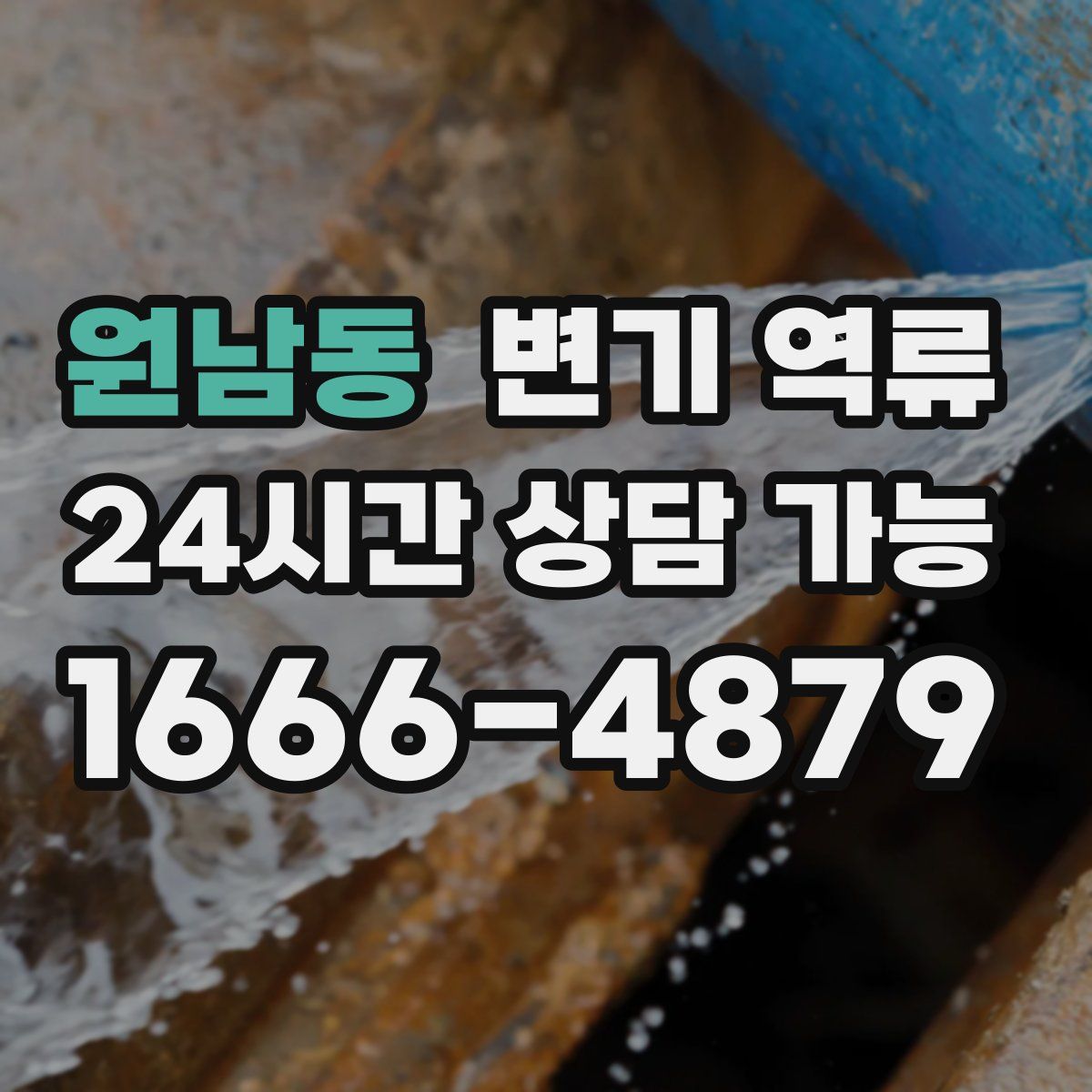 원남동 변기 역류