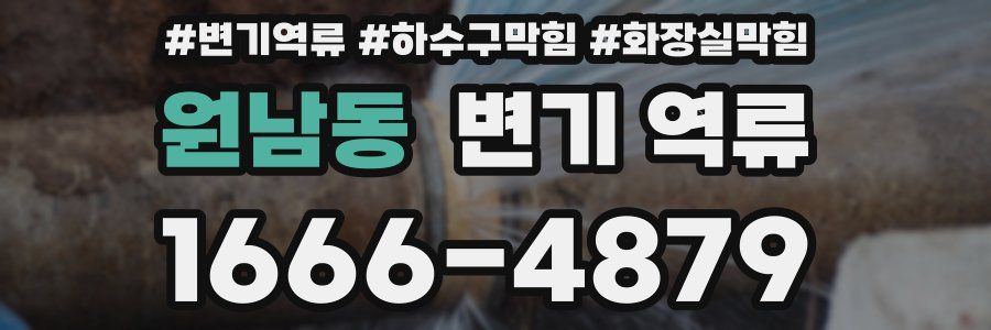 원남동 변기 역류