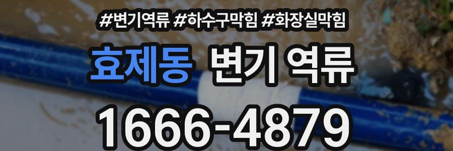 효제동 변기 역류