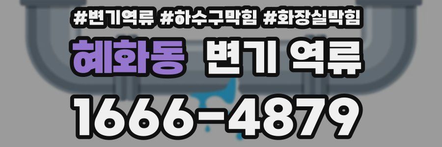 혜화동 변기 역류