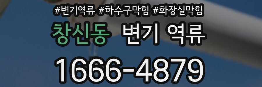 창신동 변기 역류