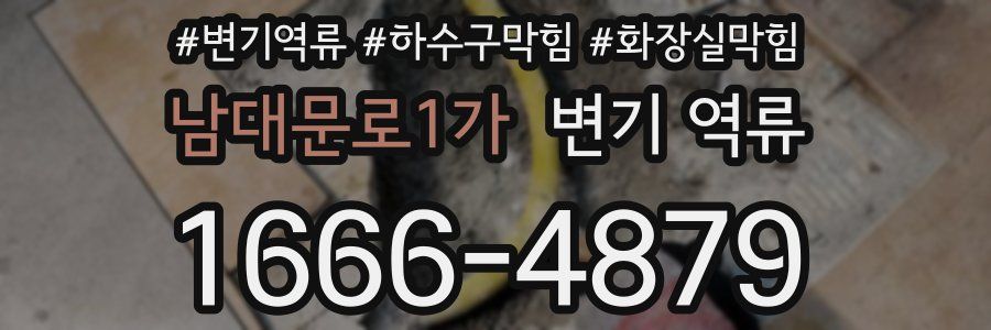 남대문로1가 변기 역류