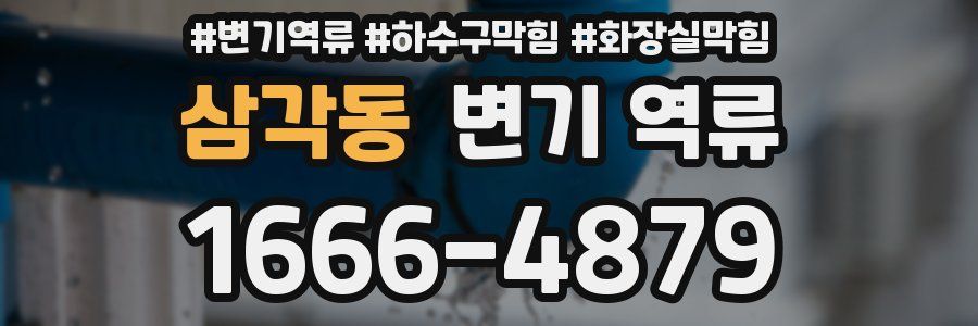 삼각동 변기 역류