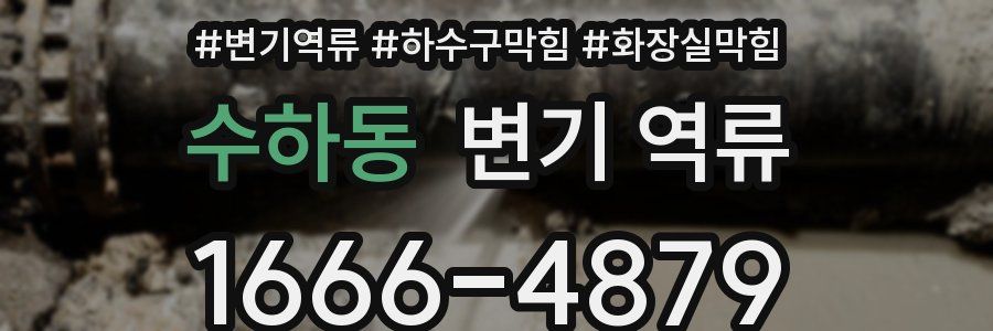 수하동 변기 역류