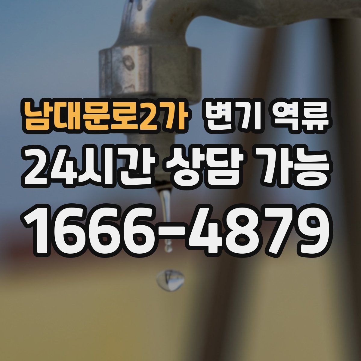 남대문로2가 변기 역류