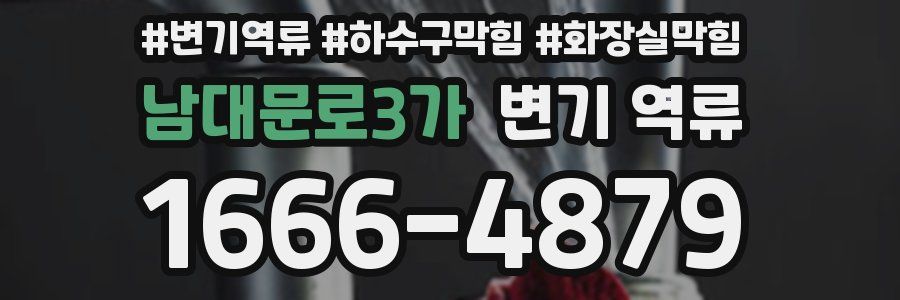 남대문로3가 변기 역류