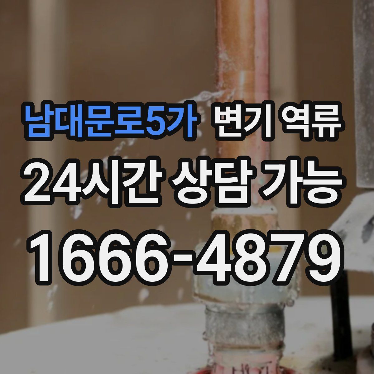 남대문로5가 변기 역류