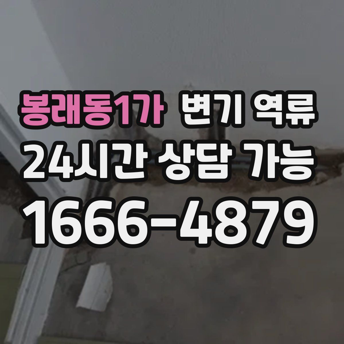 봉래동1가 변기 역류