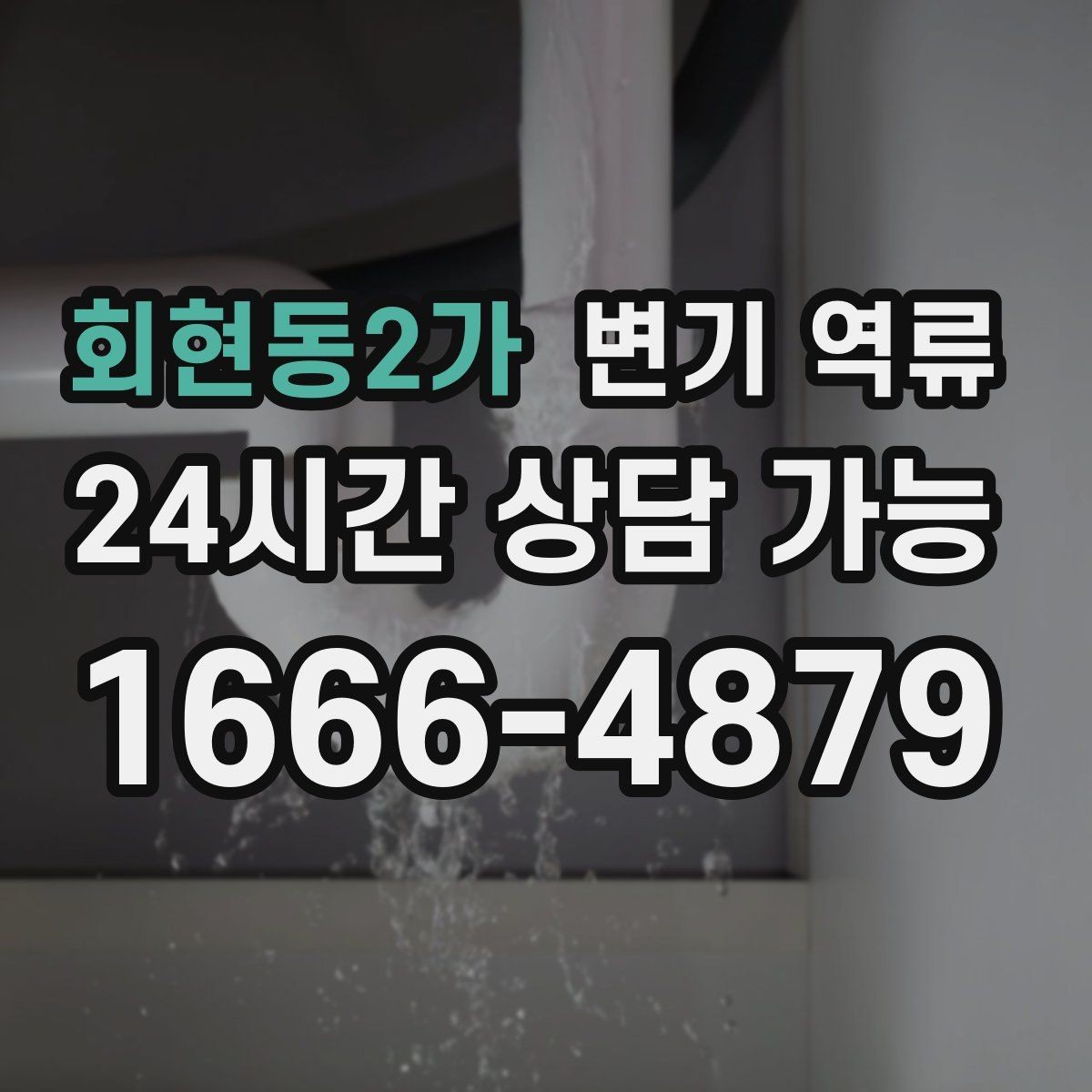 회현동2가 변기 역류 같은 자리에서 계속 생기는 원인