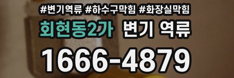 회현동2가 변기 역류