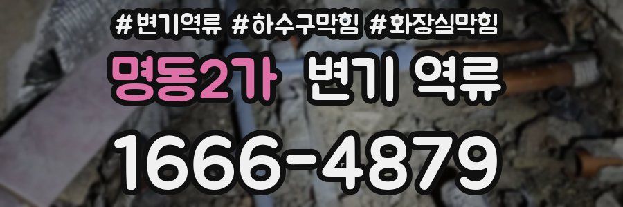 명동2가 변기 역류