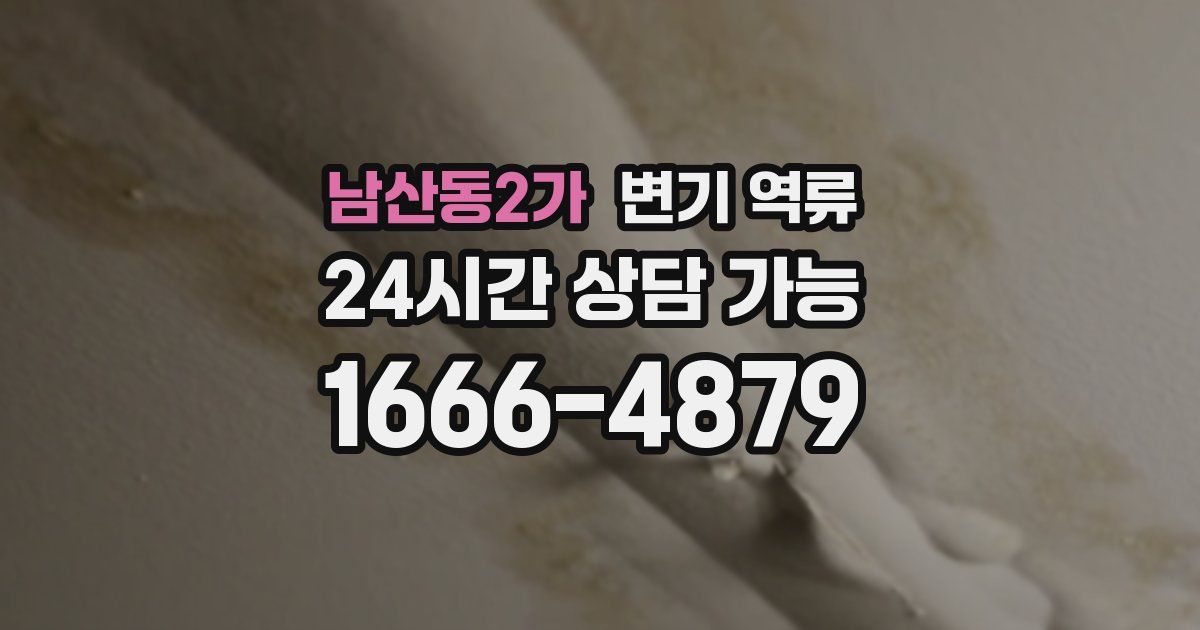 남산동2가 변기 역류