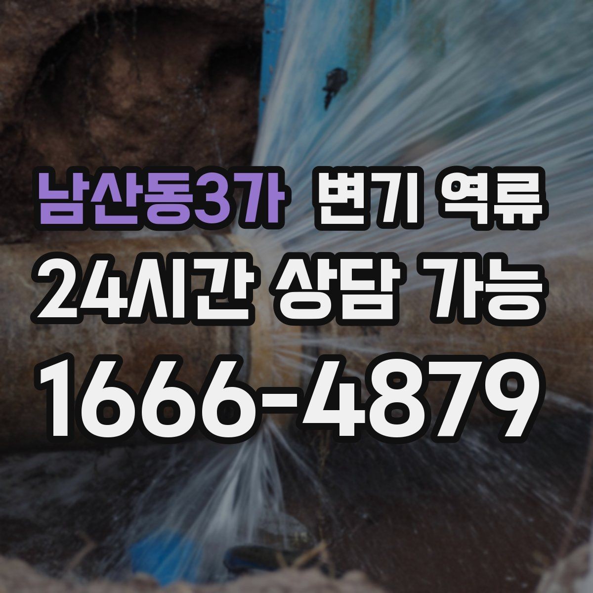 남산동3가 변기 역류 오염물이 보일 때 절대 하면 안 되는 행동