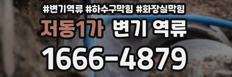 저동1가 변기 역류